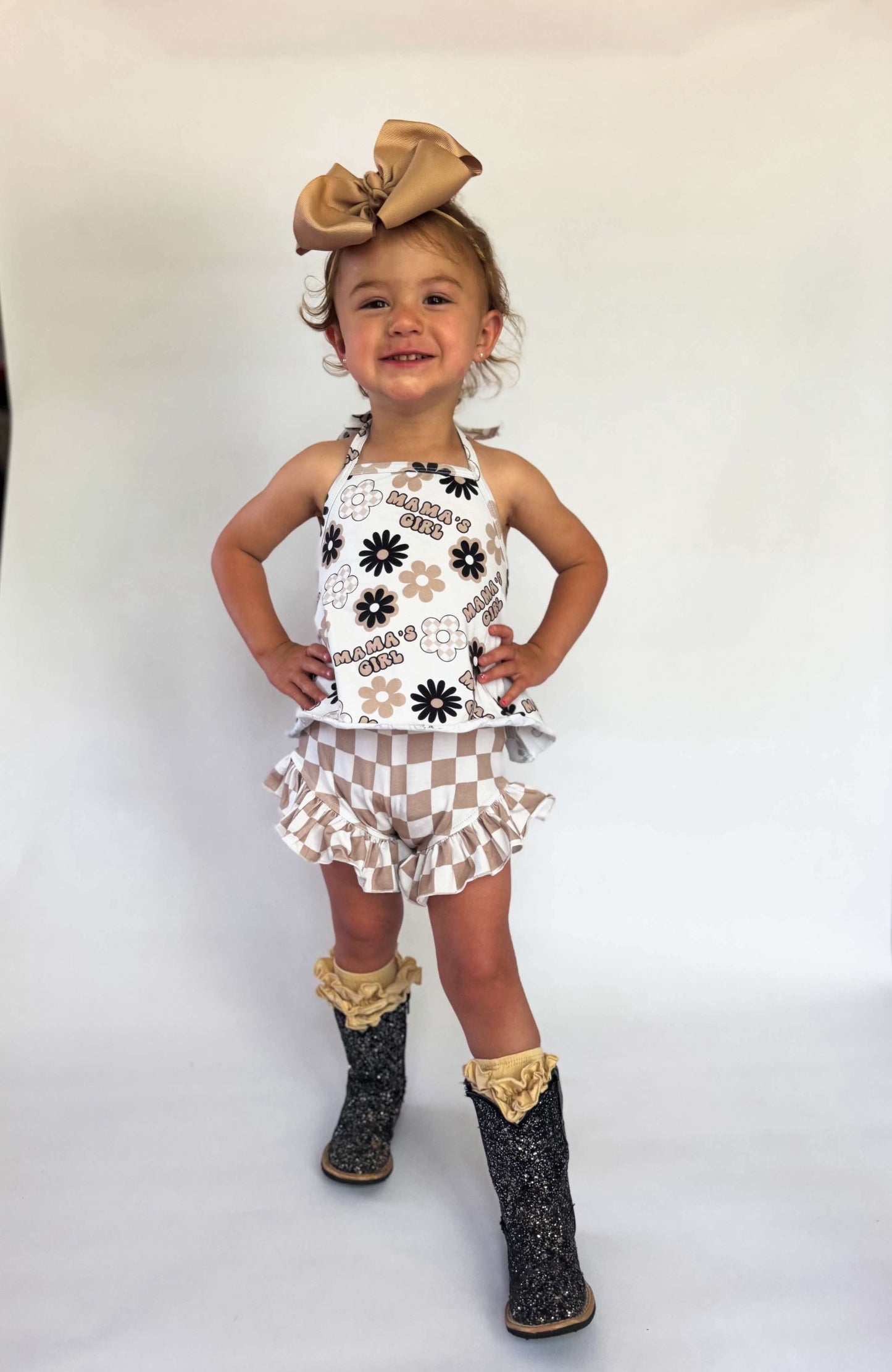 Black Disco Sparkle Tanner Mark Boots