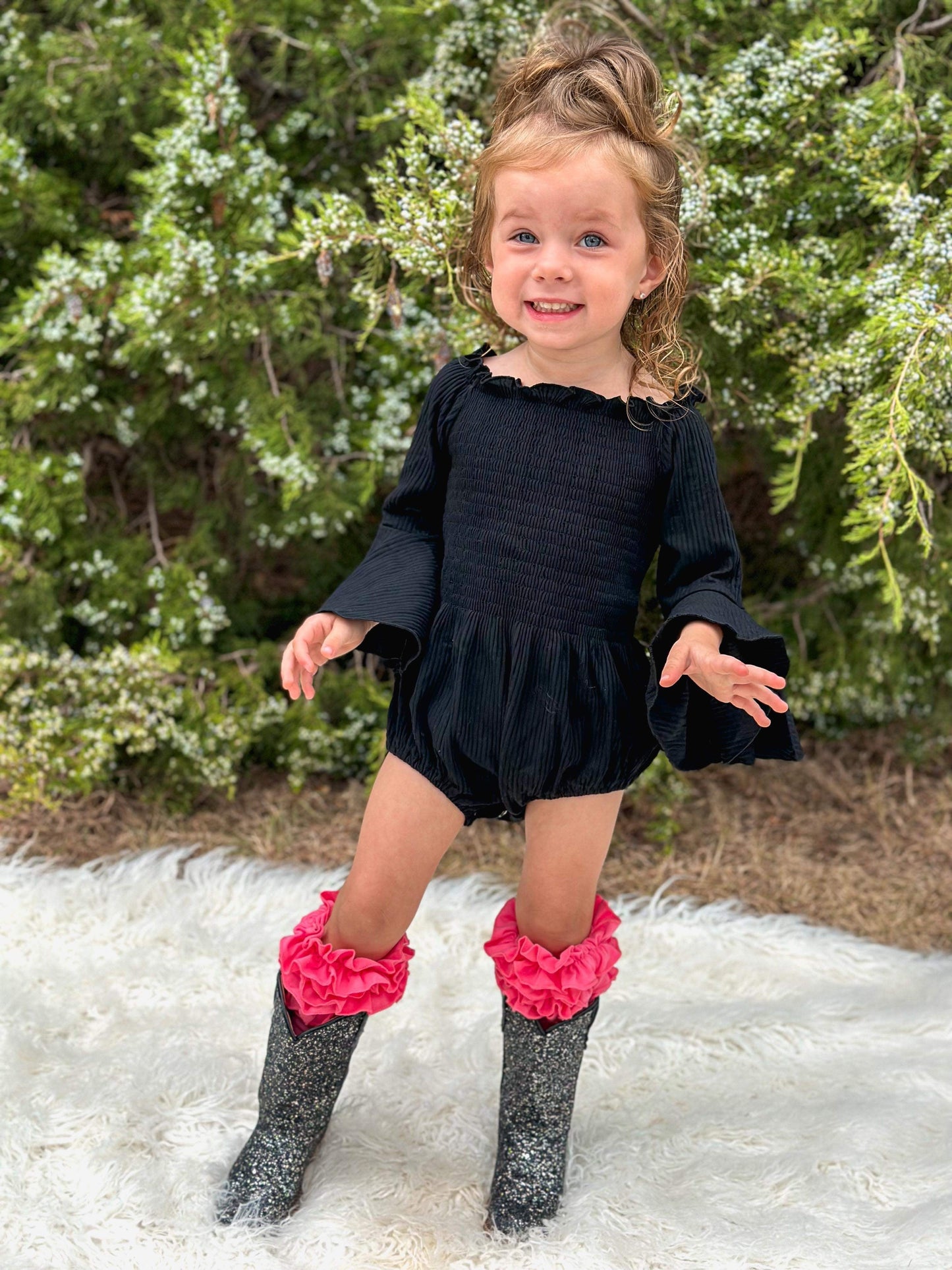 Black Disco Sparkle Tanner Mark Boots
