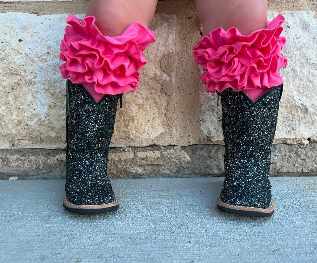 Black Disco Sparkle Tanner Mark Boots